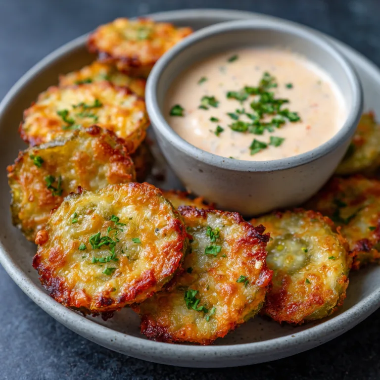 Crispy Cheese Pickle Chips