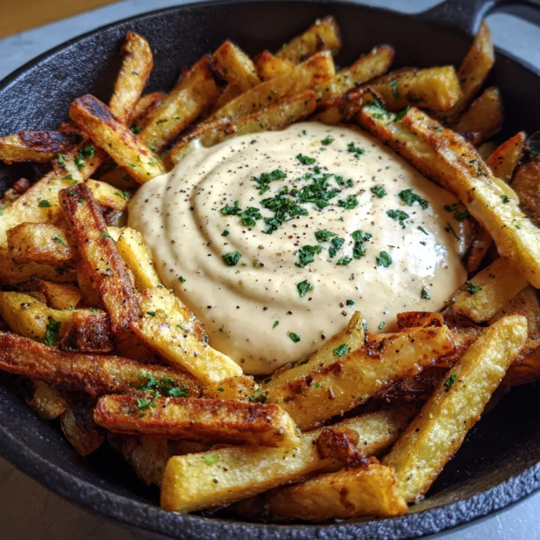 Cast Iron Cheese Fries
