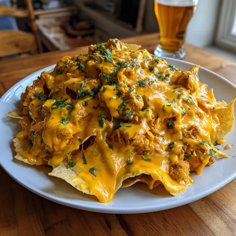 Creamy Crockpot Chicken Nachos