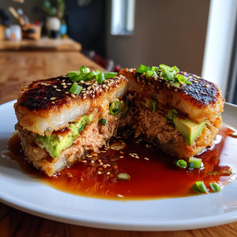 Crispy Tuna Rice Burger