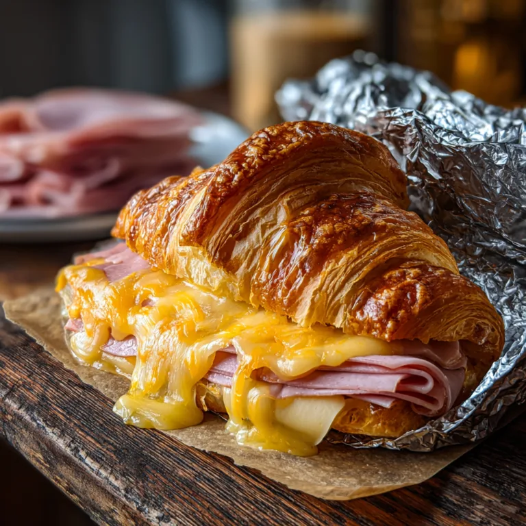 Hot Ham Swiss Croissants