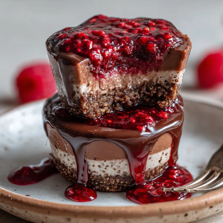 Raspberry Chocolate Mousse Cups