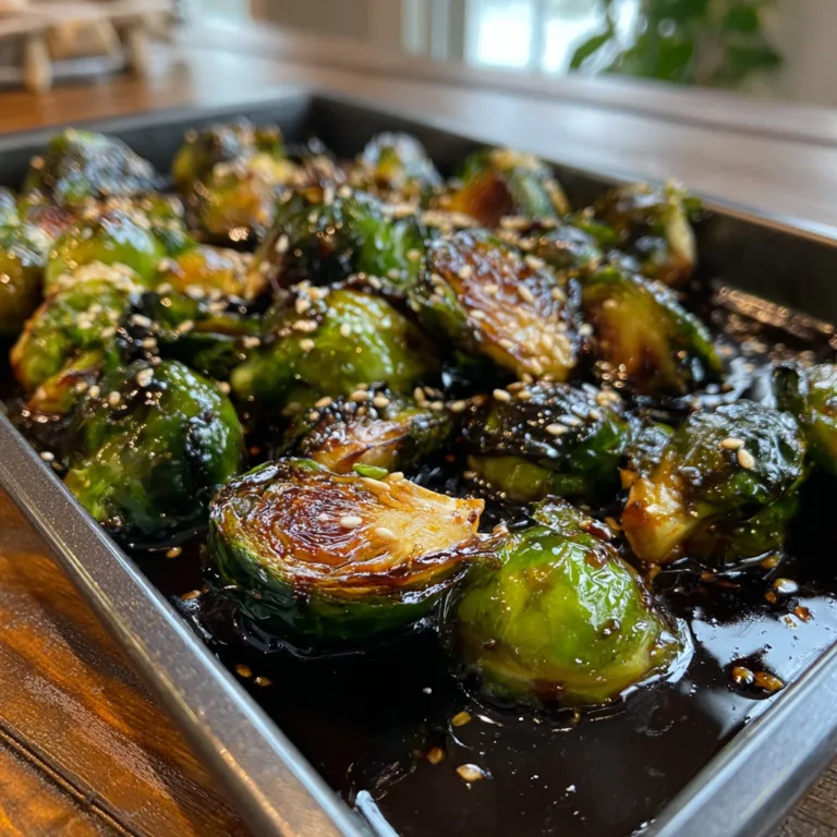 Honey Garlic Brussels Sprouts