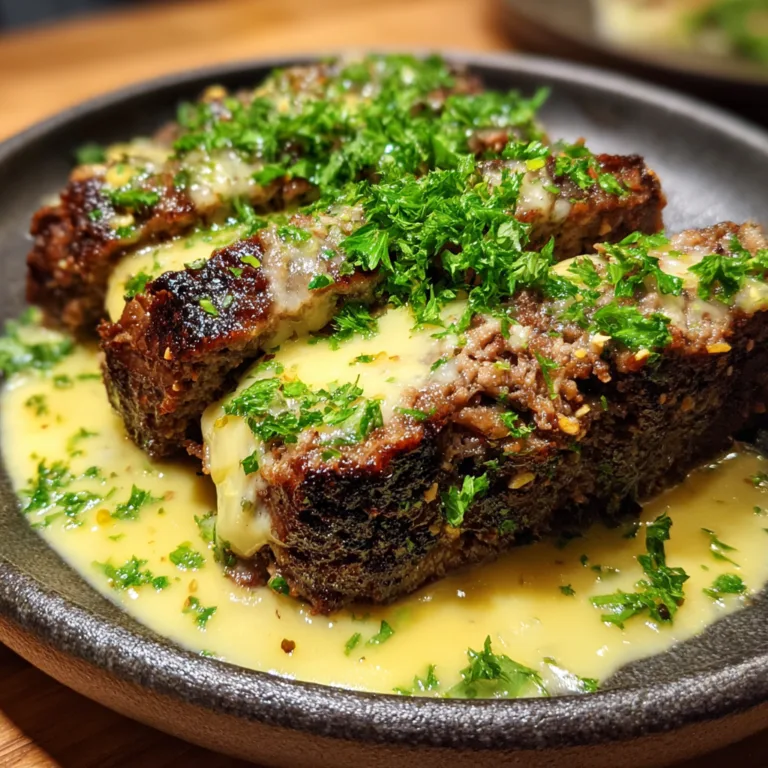 Garlic Parm Meatloaf