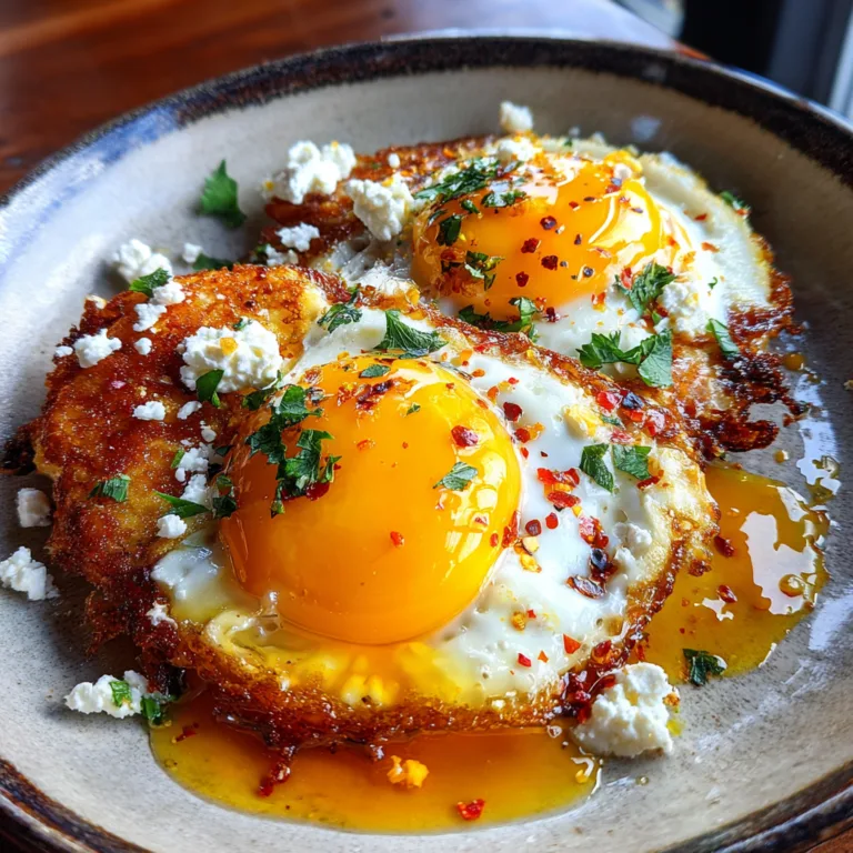 Crispy Feta Fried Eggs Recipe
