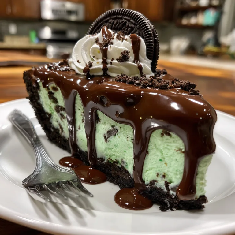 No-Bake Grasshopper Pie