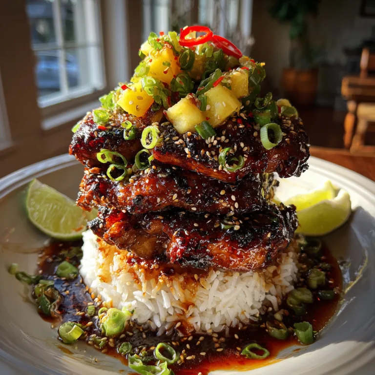 Huli Huli Chicken Stack