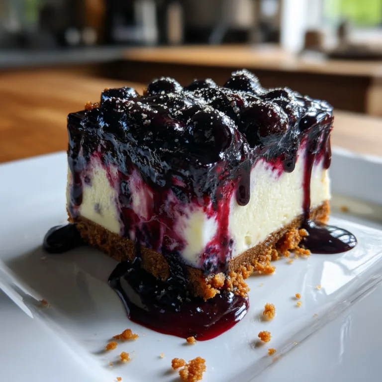 Midnight Blueberry Cheesecake