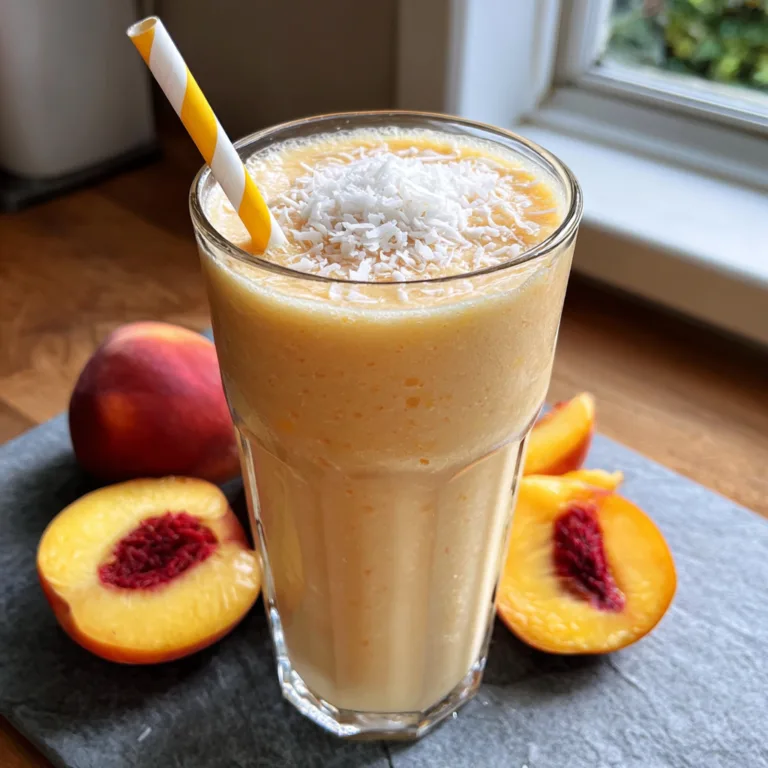 Peach Coconut Cream Smoothie
