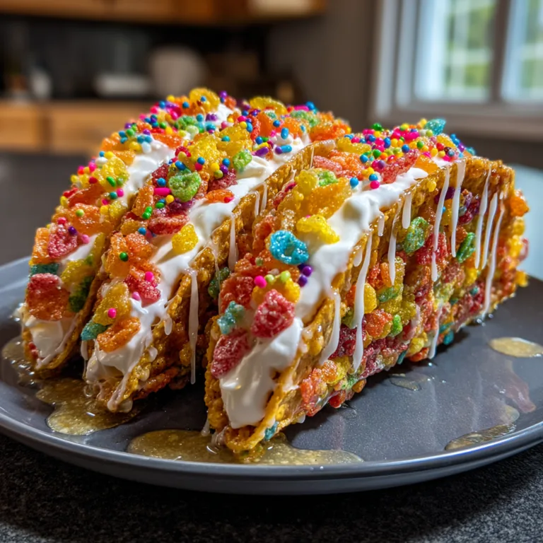 Fruity Pebbles Tacos