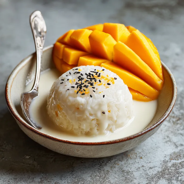 Mango Coconut Sticky Rice