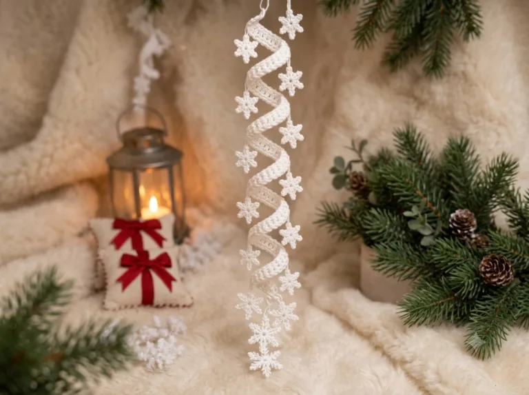 Snowflake and star spiral icicle gargland